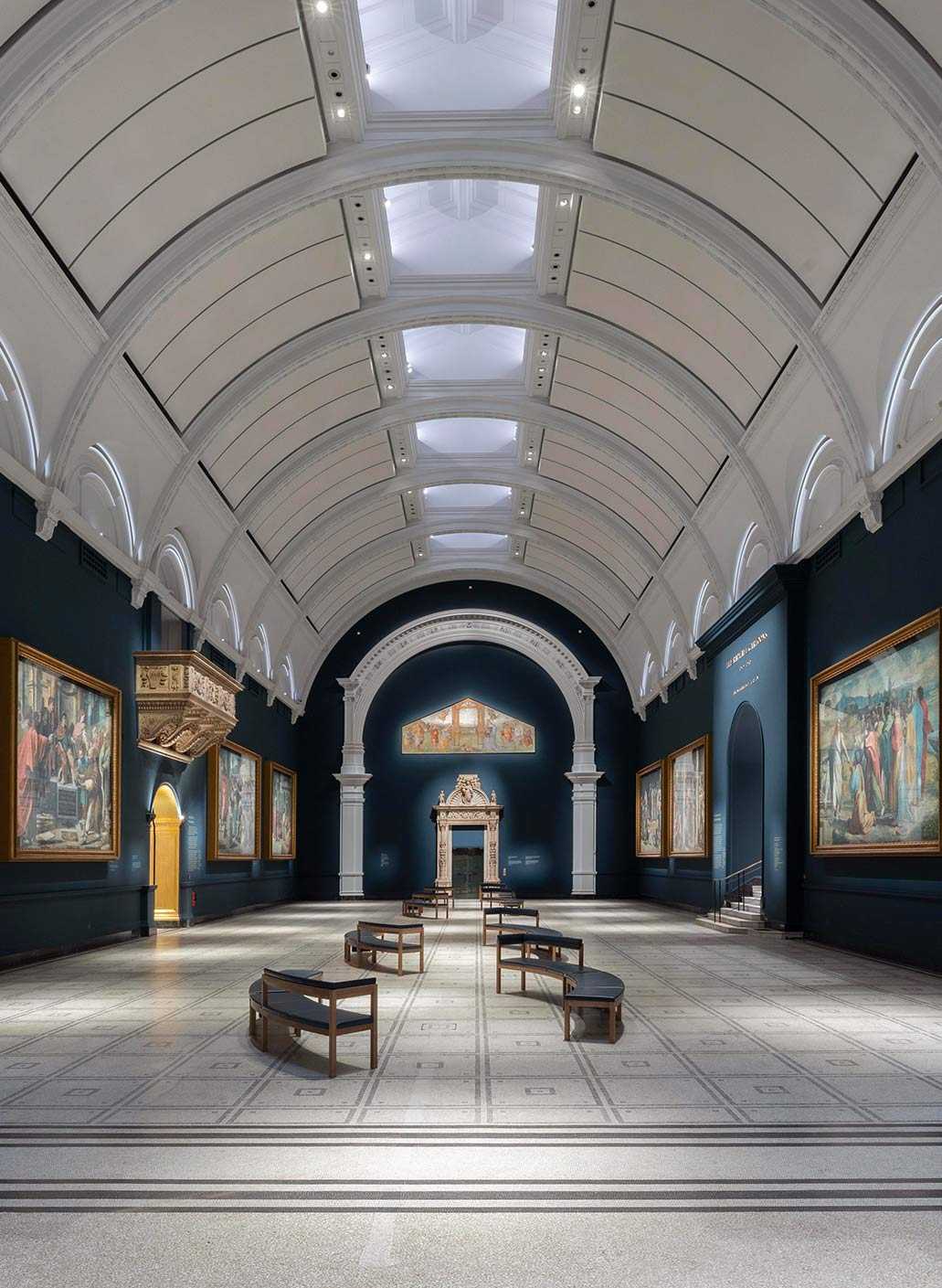 Inside the V&A Museum in London