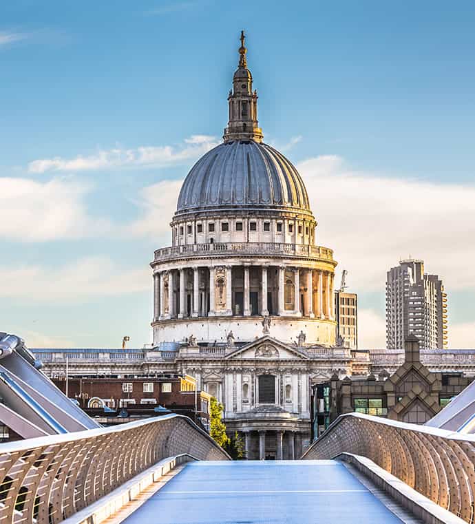 An image of St Paul's Cathedral in Central London