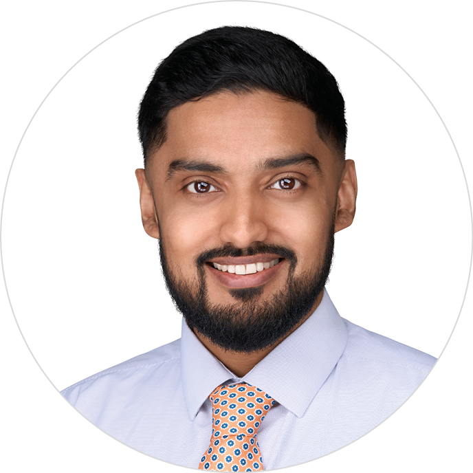 A headshot of Muneed Aslam