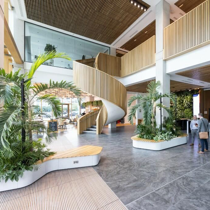 CGI of foyer area in Hemisphere development at Knowledge Quarter Liverpool