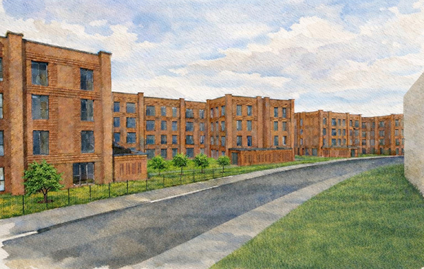 Block A rear - watercolour Rev B