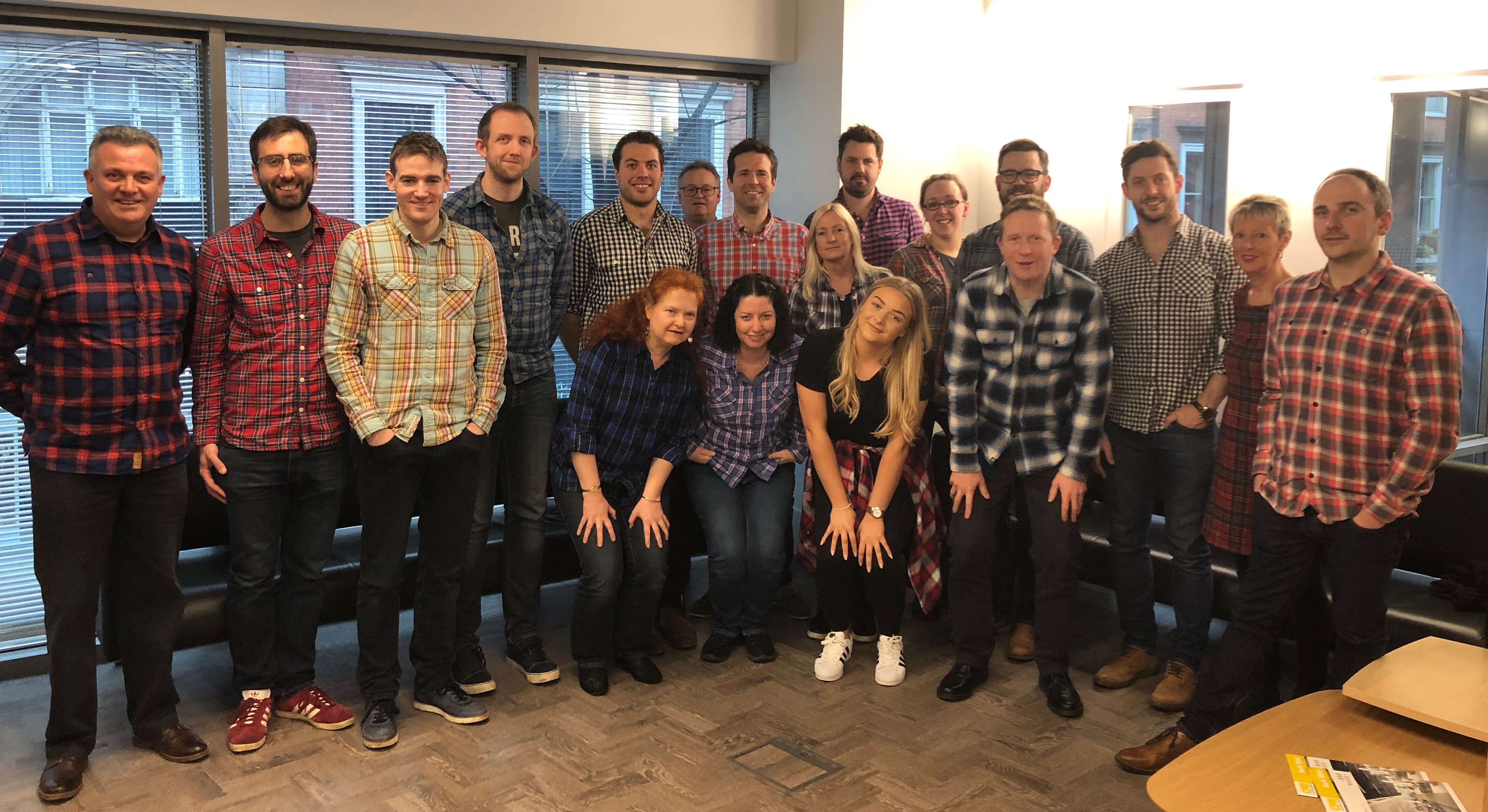 Lumberjack Friday in the Avison Young Manchester Office
