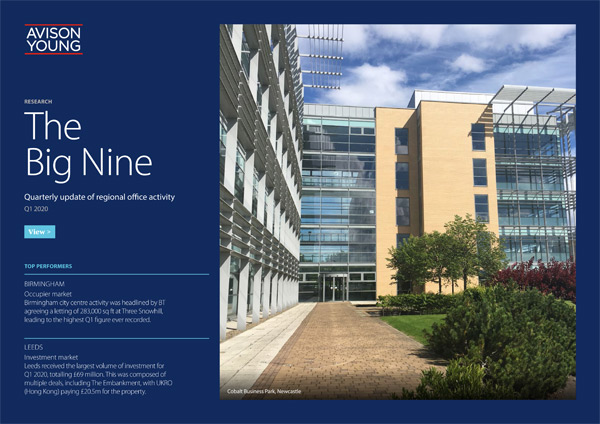 Avison Young’s latest Big Nine office report suggests regional markets well-placed to weather the storm