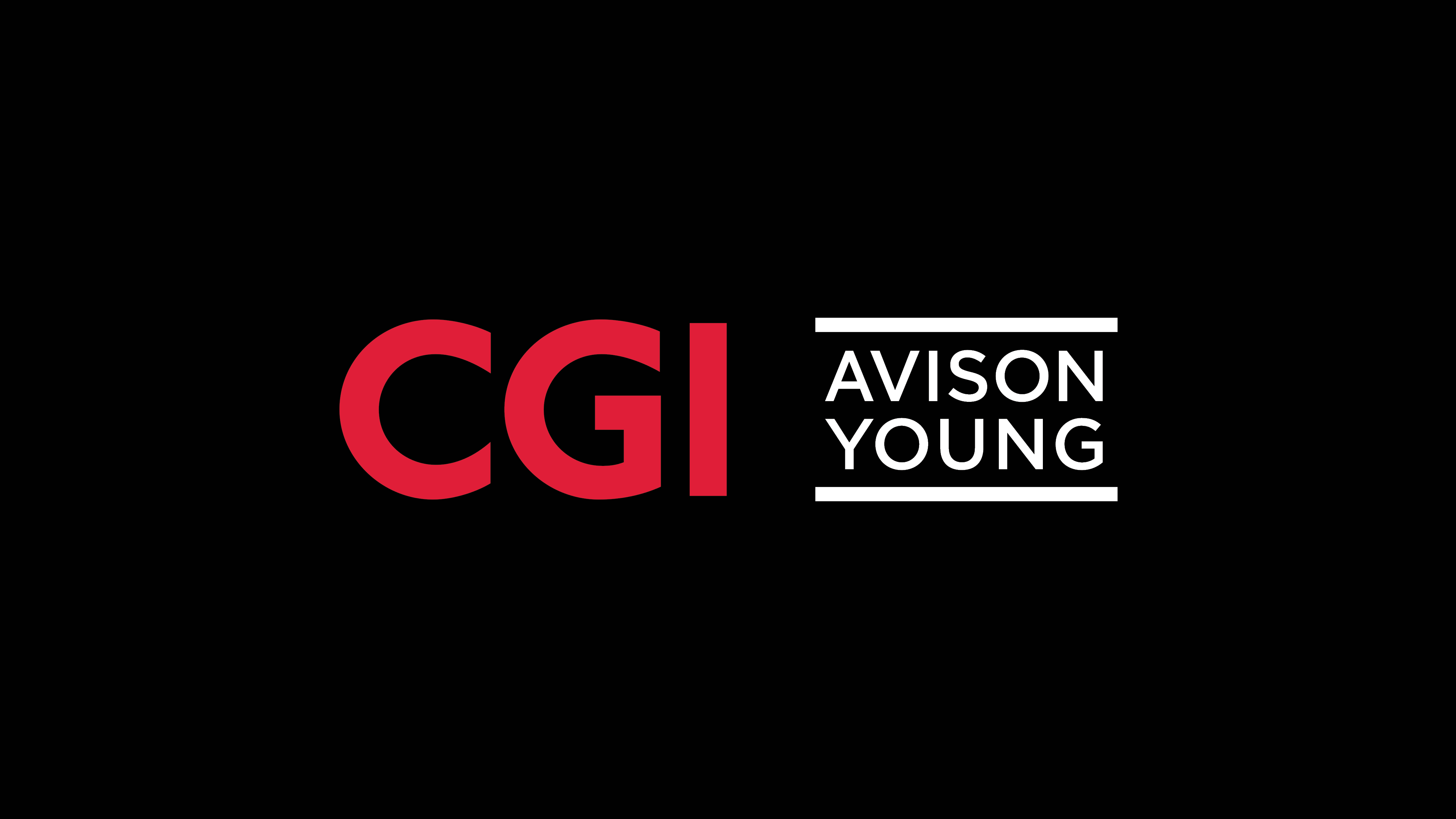 CGI and Avison Young logos on a black background